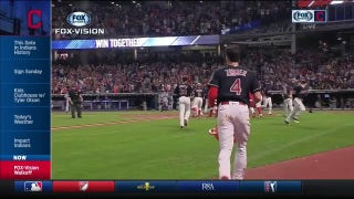 FOX Vision: Indians walk-off celebration plus Lonnie Chisenhall joins in