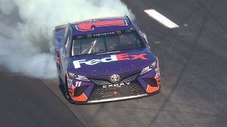 Denny Hamlin wins to end the losing streak for JGR | 2017 LOUDON