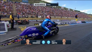 Eddie Krawiec Wins Pro Stock Motorcycle Final at Denver | 2017 NHRA DRAG RACING