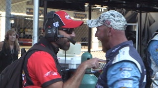 Check out this verbal altercation between Adam Stevens and the No. 78 crew members | NASCAR RACE HUB