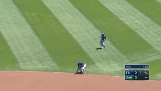 WATCH: Rays execute a perfect relay to get an out at home
