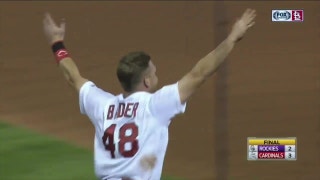 WATCH: Harrison Bader collects first hit, scores winning run in Cardinals' victory