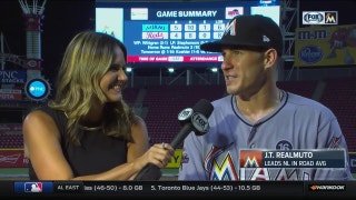 J.T. Realmuto on weather delay, two-homer game