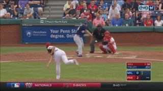 WATCH: Brewers' Phillips launches second homer