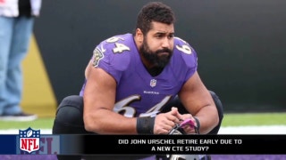 Did John Urschel retire due to a recent CTE study?
