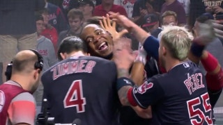 Indians' Bradley Zimmer hits his 1st career grand slam, Edwin Encarnacion blasts a walk-off slam