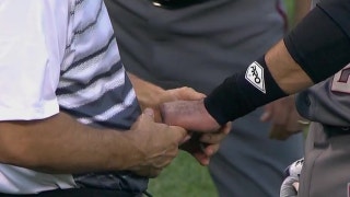 J.D. Martinez injures his hand in his Diamondbacks debut