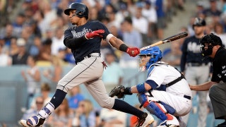 WATCH: Braves' Johan Camargo doubles twice vs. Dodgers