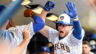 WATCH: Brewers' Brett Phillips hits first career homer