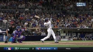 WATCH: Hunter Renfroe takes deGrom on top of the Western Metal Supply Co. building