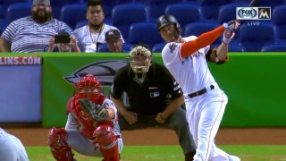 Watch Giancarlo Stanton tie Aaron Judge after hitting his 30th home run of the season