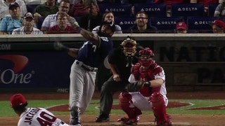 Watch Eric Thames crush a solo shot off the upper-deck facade at Nationals Park