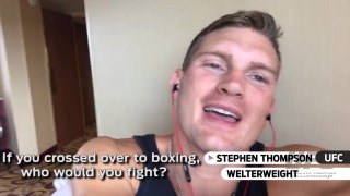 Who would Stephen 'Wonderboy' Thompson fight in the boxing ring?