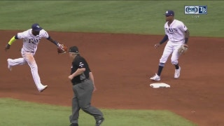 WATCH: Rays' Adeiny Hechavarria starts double play in style