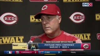Bryan Price: 'We needed the big hit, we weren't able to get it.'