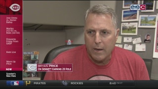Scooter Gennett is taking over for Jose Peraza at second base