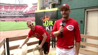 Zack Cozart gets his All-Star present as Joey Votto interviews the new donkey owner