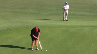 Haley Moore sinks birdie at 18 to advance to the round of 32 at the U.S. Women's Amateur