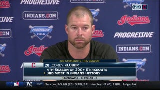 Kluber thinks he hung 'loopy' cutter to Moreland & speaks on Indians injury troubles