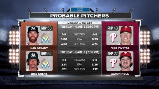 Marlins face Phillies in doubleheader on Tuesday