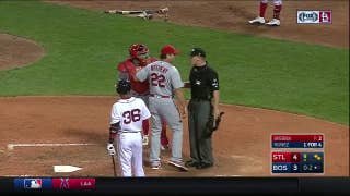 WATCH: Matheny gets tossed from Cardinals-Red Sox game in ninth inning