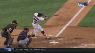 WATCH: Twins' Byron Buxton hits homer into second deck