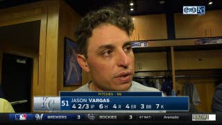 Jason Vargas frustrated by inability to execute pitches