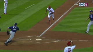 WATCH: Fowler scores on chaotic wild pitch