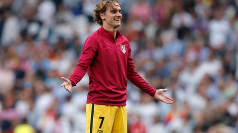 Atletico's Antoine Griezmann hit with two-game ban after swearing at referee