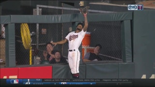WATCH: Twins' Buxton robs homer in center field