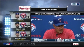 Jeff Banister on offensive attack in 12-6 win over Tigers