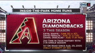 Which D-back's insider-the-park HR was fastest?