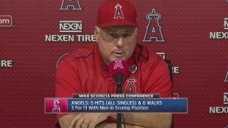 Scioscia speaks after 5-3 loss to Rangers
