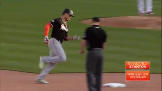 WATCH: Marlins stretch their lead with 3 HRs in 7th