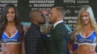McGregor and Mayweather face off at final pre-fight press conference