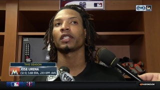 Urena on Yelich's HR-robbing catch: That ball was out of the park