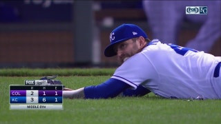 WATCH: Royals get a good laugh on Moylan's diving attempt