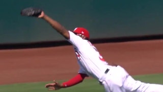 Michael Taylor makes great diving catch against Angels