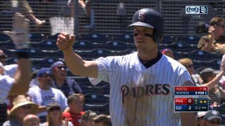 Wil Myers steals home in Padres' 3-0 win over Phillies
