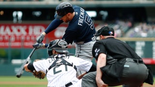 WATCH: Braves bash four 400-foot homers to rout Rockies