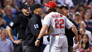 Matheny on umpiring in ninth: 'A lot of frustration at the end'