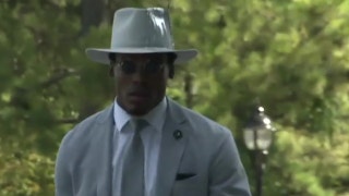 Cam Newton was in high style on the way to Sunday's game against the Saints