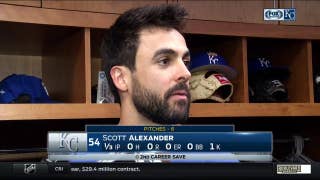 Scott Alexander getting more comfortable pitching in ninth inning