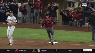 HIGHLIGHTS: D-backs bullpen holds Padres in check, bats come alive late
