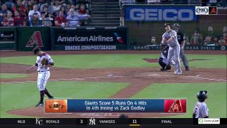 HIGHLIGHTS: Giants capitalize on Godley's mistakes