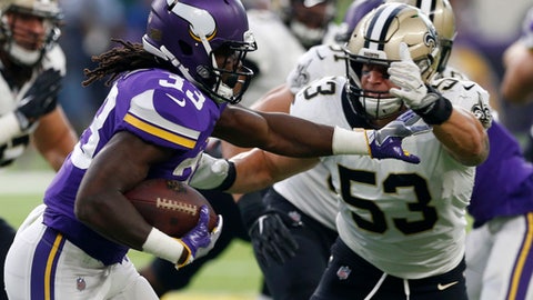 Bradford, Vikings cruise past Saints 29-19 in opener