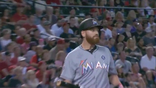 WATCH: Dan Straily gets a surprise double after his liner stays fair