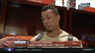 Giancarlo Stanton discusses 52nd HR, production from Marlins lineup