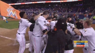 WATCH: J.T. Realmuto's solo shot propels Marlins to walk-off win