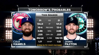 Cole Hamels on the mound in finale | Rangers Live